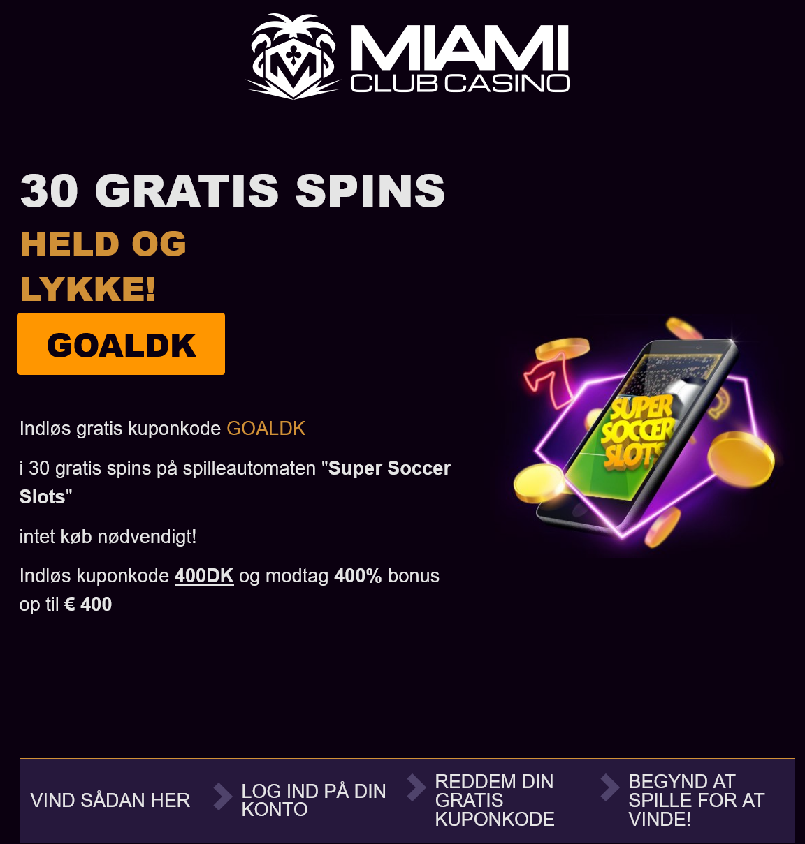 Miami Club 30 Free Spins